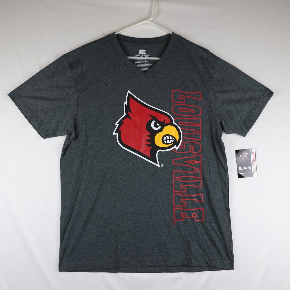 Louisville Cardinals Shirt Mens Large NCAA Basketball Colosseum Athletics Tee‎